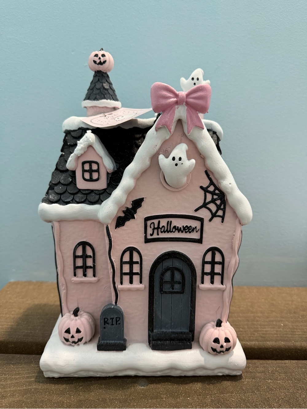 New Viral Pink Haunted Gingerbread Halloween Ghost House